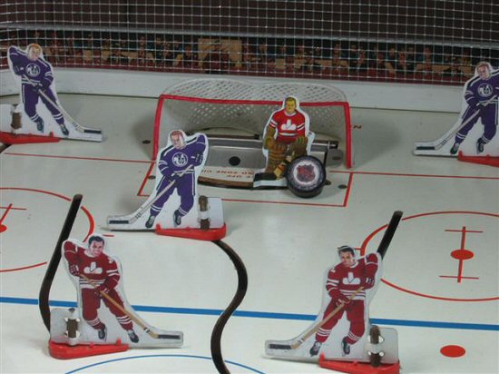 custom painted bubble hockey players